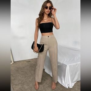 Trendy pants with high waist